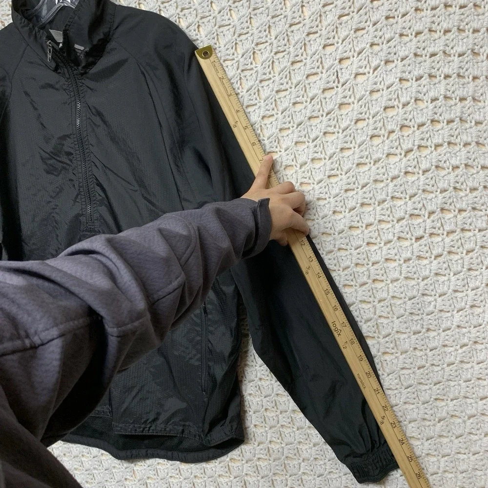 Adidas Windbreaker Pullover Mens Size‎ M Black 1/4 zip Long Sleeve Zip Pockets